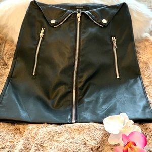 Forever 21 Black Leather Skirt